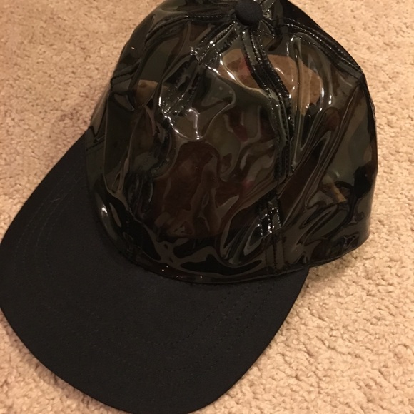 American Apparel PVC snapback- black - Picture 2 of 4